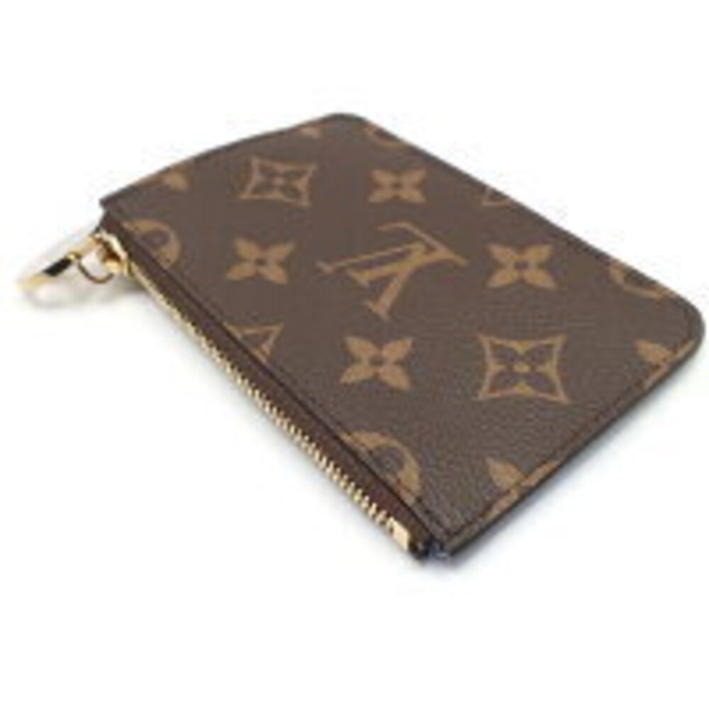 Louis Vuitton Romy Brown zippered chain canvas Card Monogram Holder